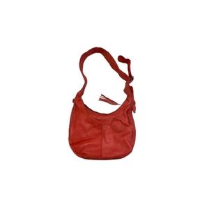 Cut N Paste Los Angeles Coral Leather Hobo Bag